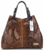 Kožené kabelka shopper bag Vittoria Gotti zrzavá V898GPIT